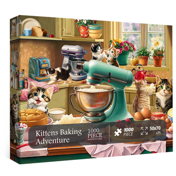 Kittens Baking Adventure puzzle puzzle 1000 pezzi